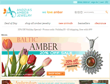 Tablet Screenshot of amberjewelry.com